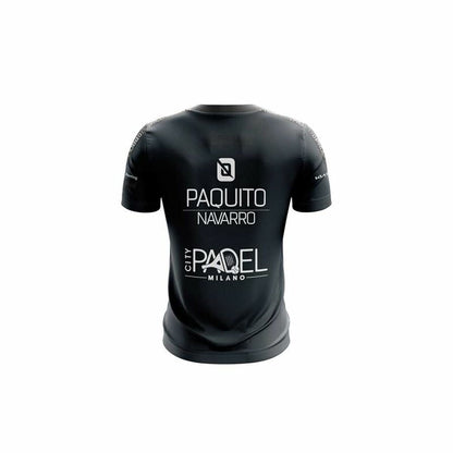 Heren-T-Shirt met Korte Mouwen Bullpadel Odeon Paquito Navarro Zwart