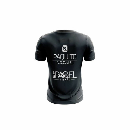 Heren-T-Shirt met Korte Mouwen Bullpadel Odeon Paquito Navarro Zwart