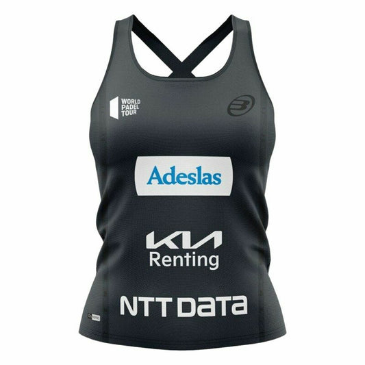 Dames Mouwloos T-shirt Bullpadel Orlas Alejandra Salazar Padel Zwart