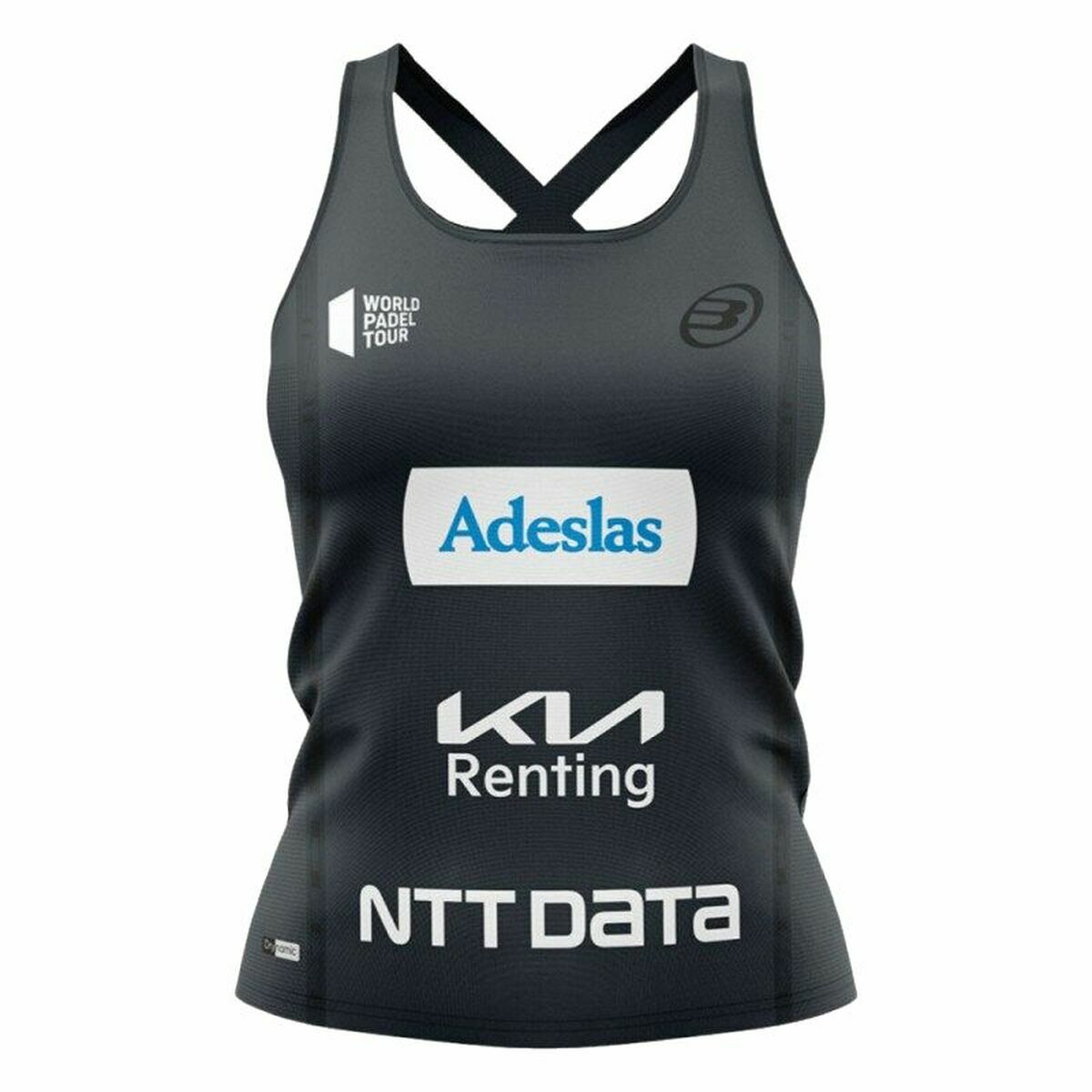 Dames Mouwloos T-shirt Bullpadel Orlas Alejandra Salazar Padel Zwart