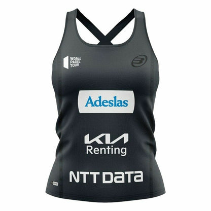 Dames Mouwloos T-shirt Bullpadel Orlas Alejandra Salazar Padel Zwart
