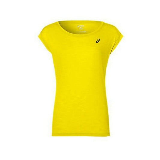 Dames Mouwloos T-shirt Asics Layering Top Vrouw Geel