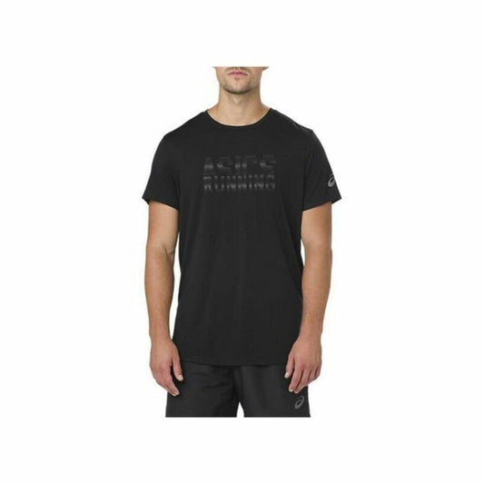Heren-T-Shirt met Korte Mouwen Asics GRAPHIC SS TOP Zwart (USA)