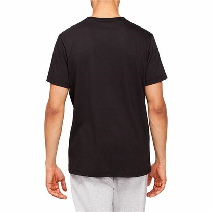 Heren-T-Shirt met Korte Mouwen Asics Big Logo Zwart