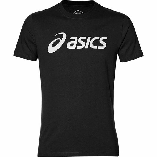 Heren-T-Shirt met Korte Mouwen Asics Big Logo Zwart