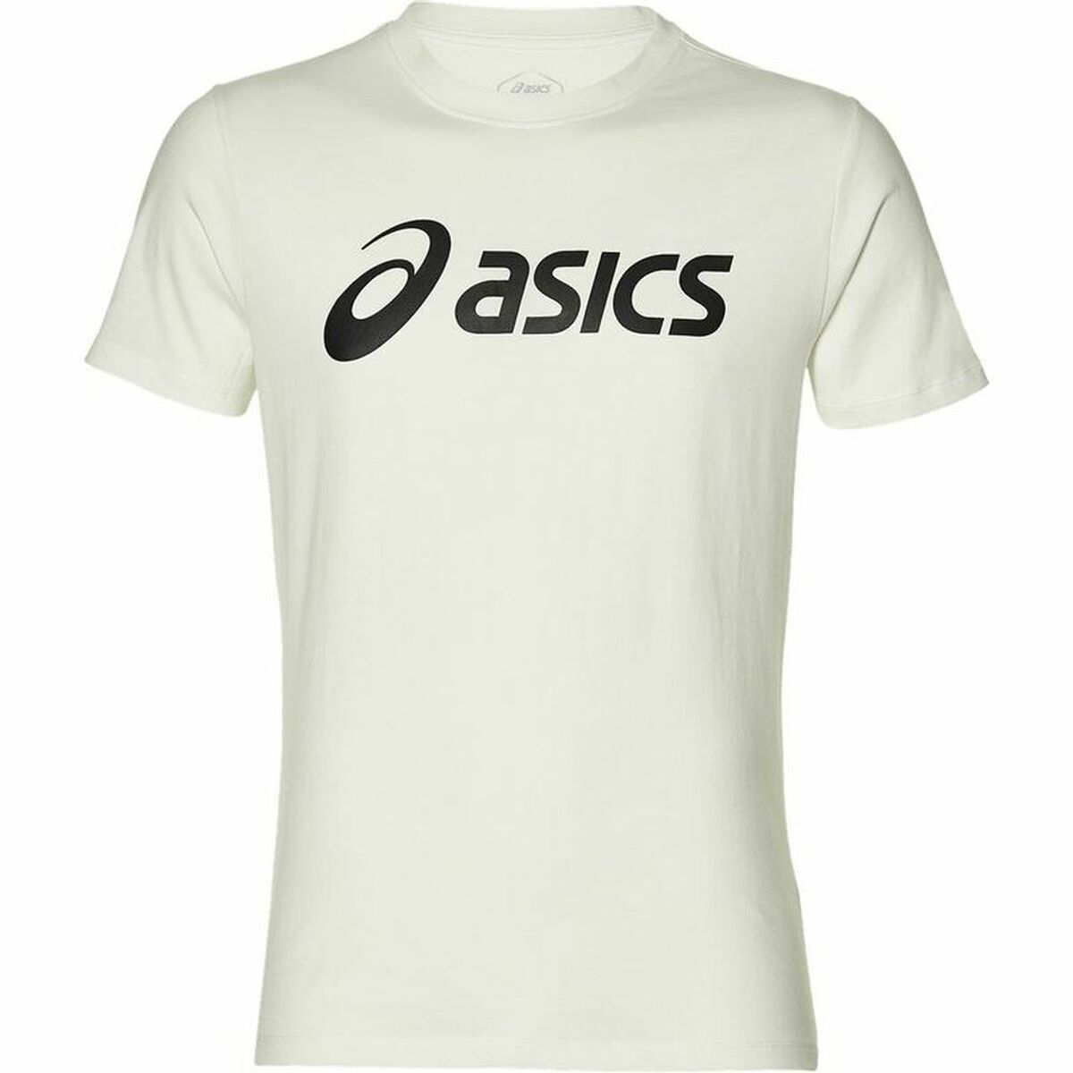 Heren-T-Shirt met Korte Mouwen Asics Big Logo Wit