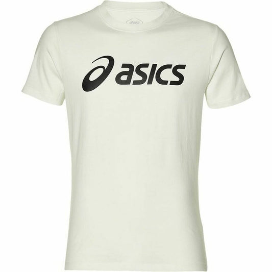 Heren-T-Shirt met Korte Mouwen Asics Big Logo Wit