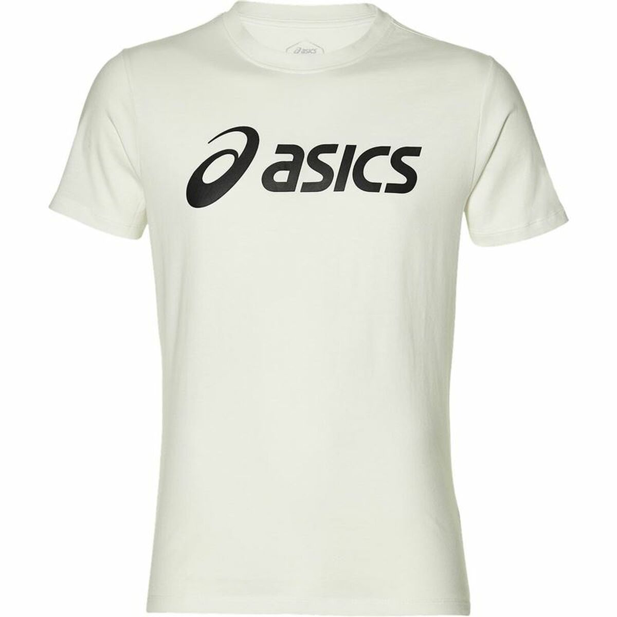 Heren-T-Shirt met Korte Mouwen Asics Big Logo Wit
