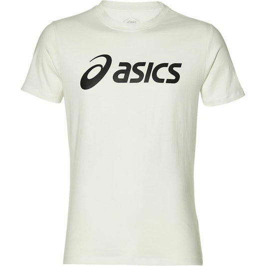 Heren-T-Shirt met Korte Mouwen Asics Big Logo Wit