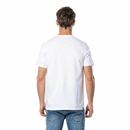 Heren-T-Shirt met Korte Mouwen Rip Curl Hallmark Wit Mannen