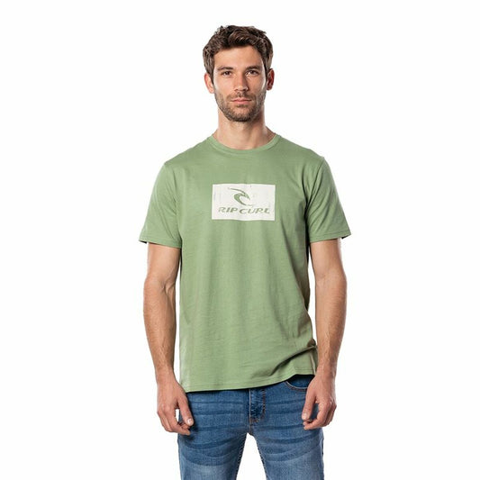 Heren-T-Shirt met Korte Mouwen Rip Curl Hallmark Groen