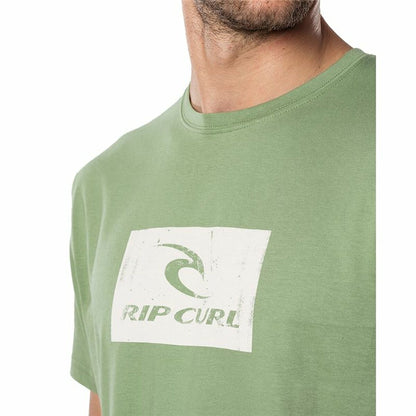 Heren-T-Shirt met Korte Mouwen Rip Curl Hallmark Groen