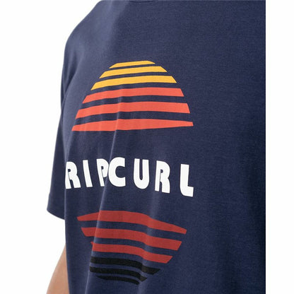 Heren-T-Shirt met Korte Mouwen Rip Curl El Mama Donkerblauw Mannen