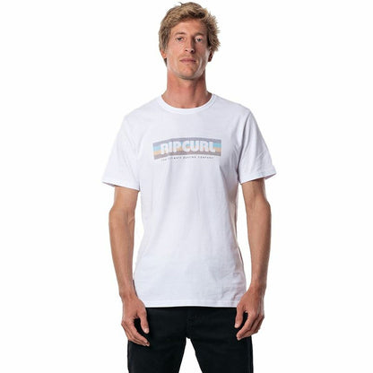 Heren-T-Shirt met Korte Mouwen Rip Curl El Mama Wit