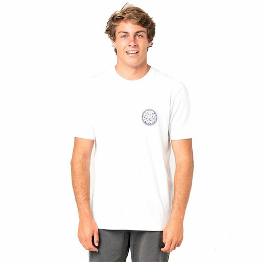 Heren-T-Shirt met Korte Mouwen Rip Curl Wetty Party Wit