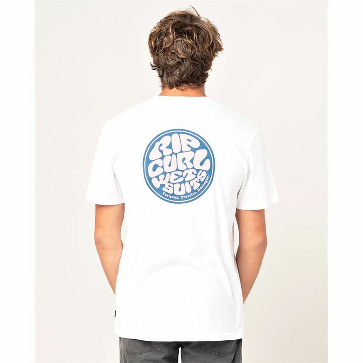 Heren-T-Shirt met Korte Mouwen Rip Curl Wetty Party Wit