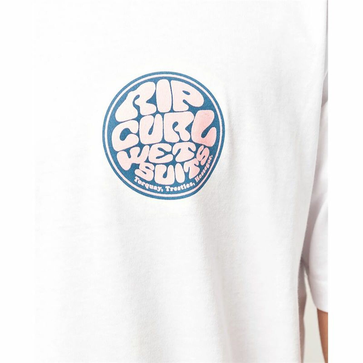 Heren-T-Shirt met Korte Mouwen Rip Curl Wetty Party Wit