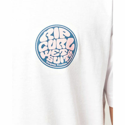 Heren-T-Shirt met Korte Mouwen Rip Curl Wetty Party Wit