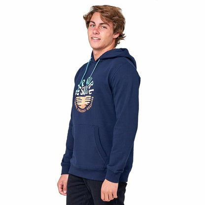 Herenhoodie Rip Curl Down The Line Pop Over Donkerblauw