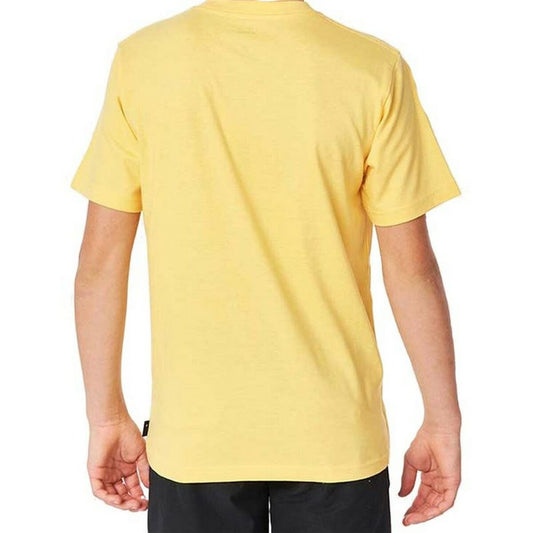T-Shirt met Korte Mouwen voor kinderen Rip Curl Corp Icon B Geel
