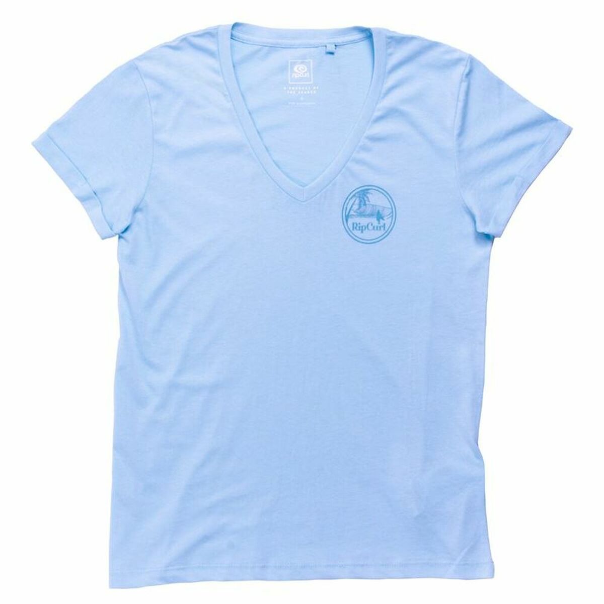 Dames-T-Shirt met Korte Mouwen Rip Curl Re-entry Licht Blauw