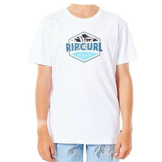 T-Shirt met Korte Mouwen voor kinderen Rip Curl Filler Tee B Wit