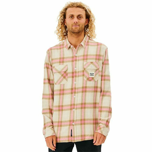 Herenshirt met Lange Mouwen Rip Curl Salt Walter Culture Beige