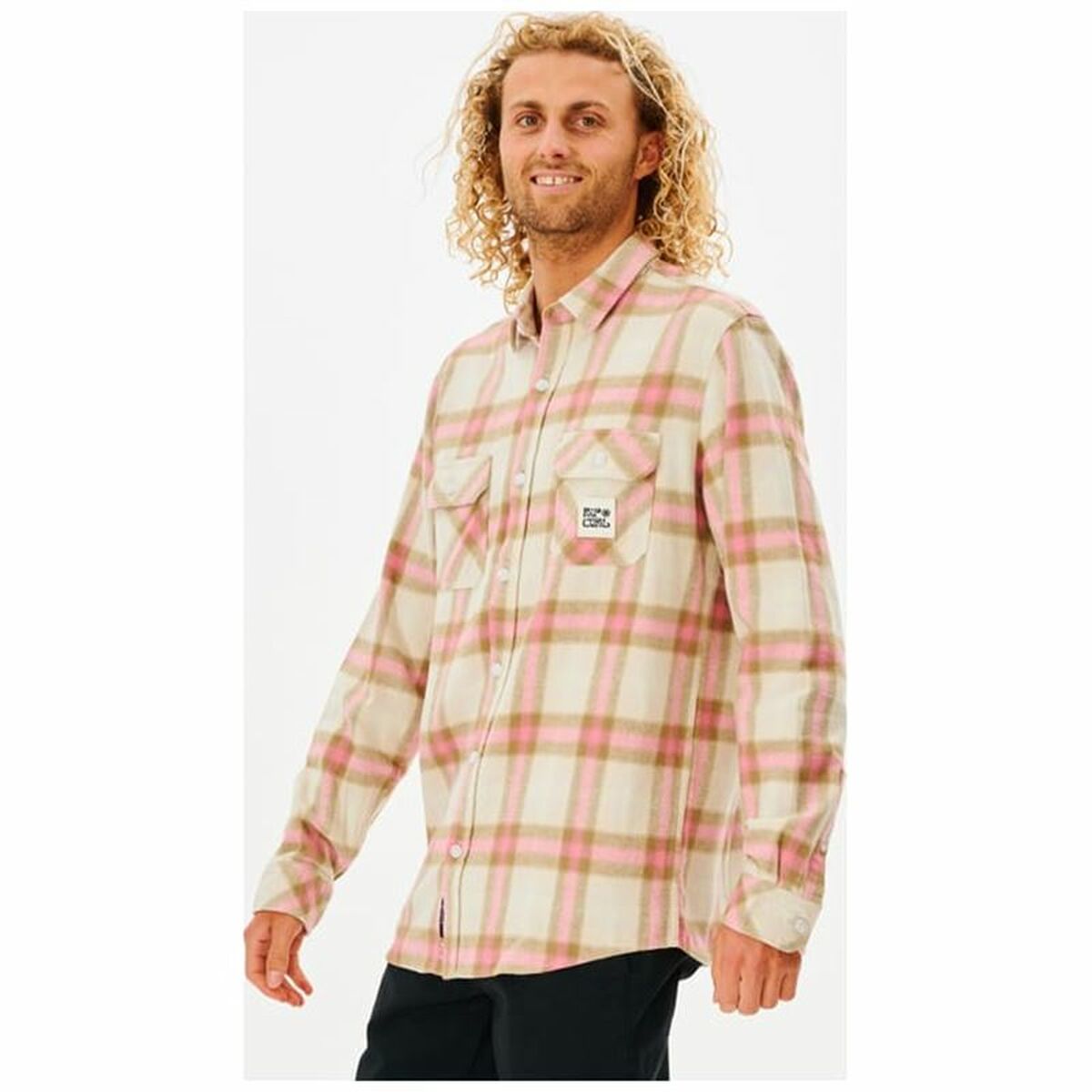 Herenshirt met Lange Mouwen Rip Curl Salt Walter Culture Beige