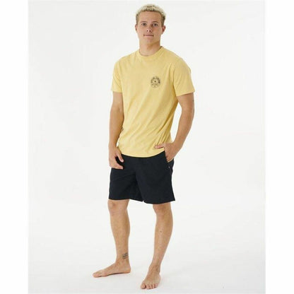 Shirt Rip Curl Stapler Geel Mannen