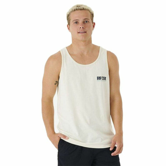 Heren Mouwloos T-shirt Rip Curl Soul Arch Tank Wit Mannen