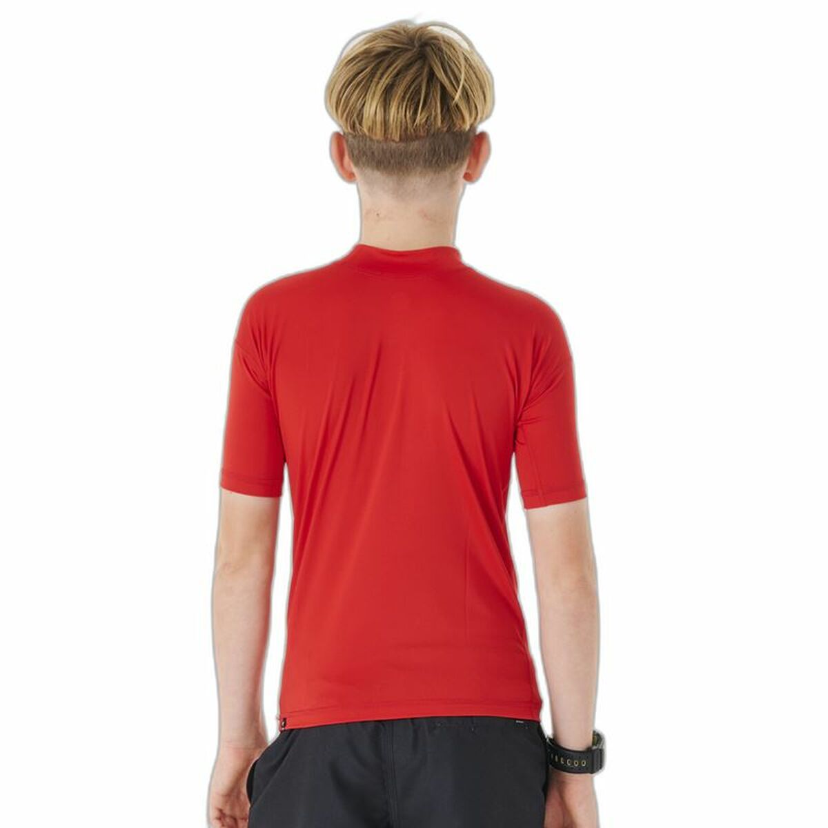 Kinder-T-Shirt met Korte Mouwen Rip Curl Corps L/S Rash Vest  Rood Lycra Branding