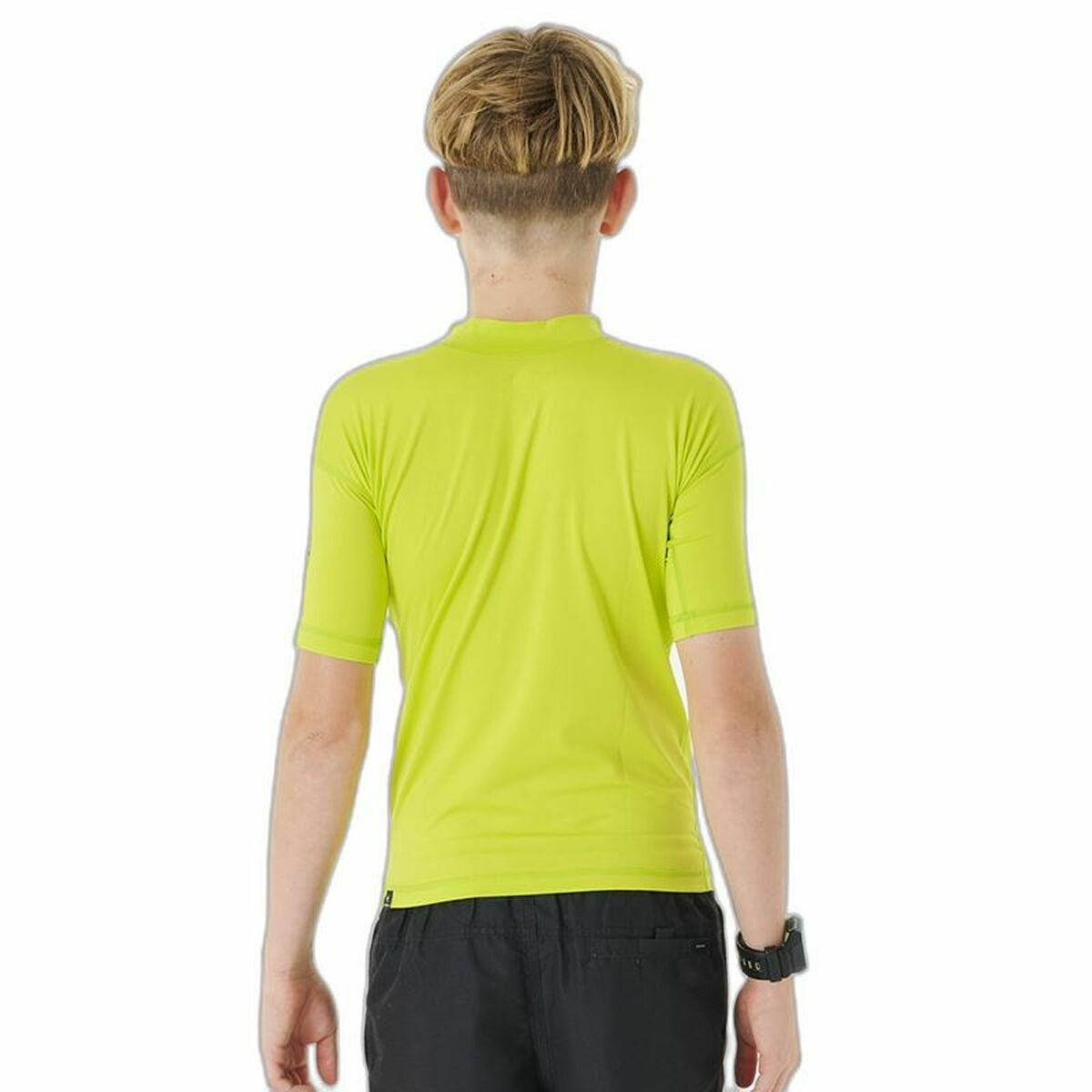 Shirt Rip Curl Corps S/S Rash Geel Branding Lycra