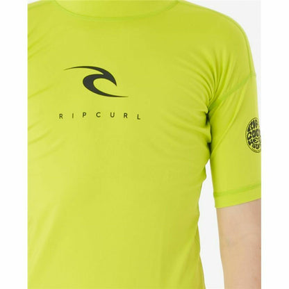 Shirt Rip Curl Corps S/S Rash Geel Branding Lycra