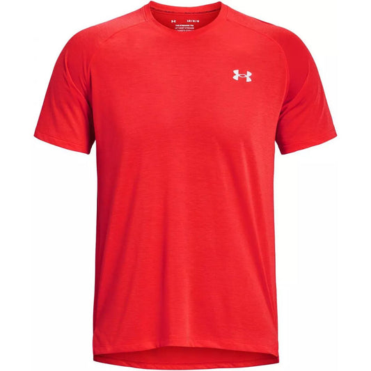Heren-T-Shirt met Korte Mouwen Under Armour Streaker Rood Mannen