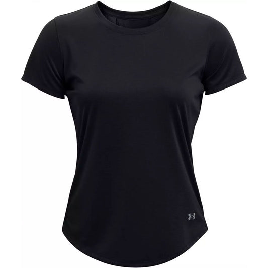 Dames-T-Shirt met Korte Mouwen Under Armour Stride Zwart