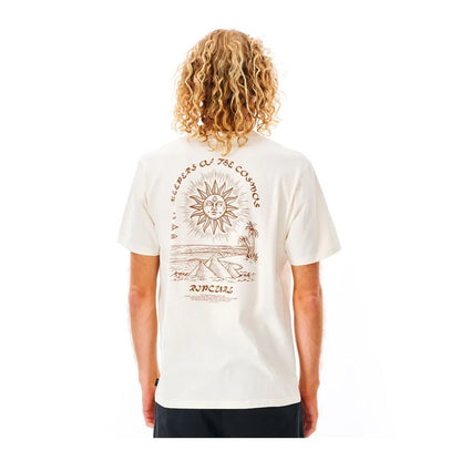 Heren-T-Shirt met Korte Mouwen Rip Curl Wit