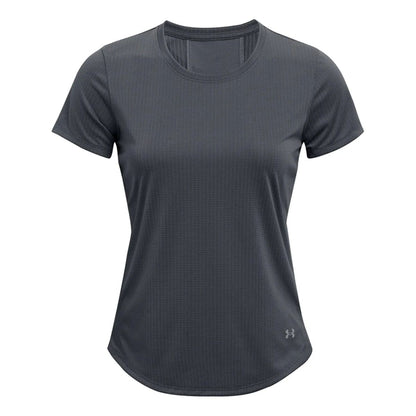 Dames-T-Shirt met Korte Mouwen Under Armour Stride Grijs