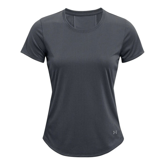 Dames-T-Shirt met Korte Mouwen Under Armour Stride Grijs