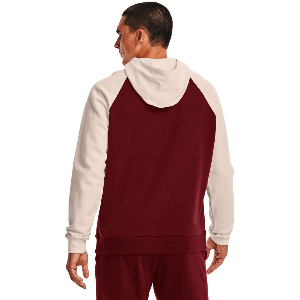 Herenhoodie Under Armour Donkerrood