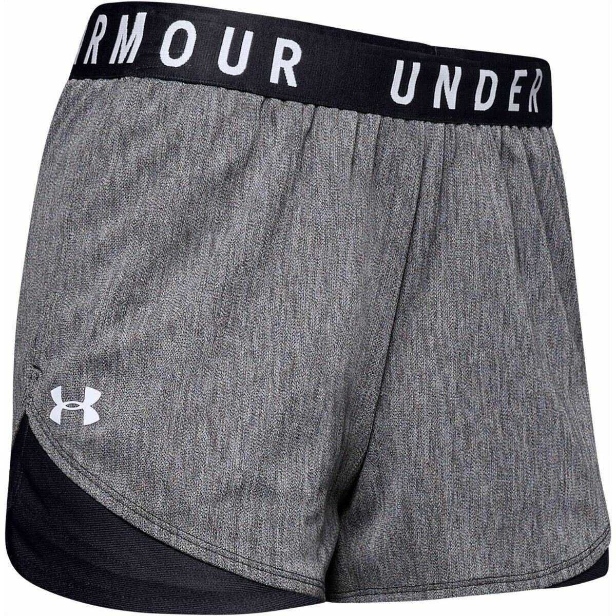 Sportbroeken voor Dames Under Armour Play Up 3.0 Twist Donker grijs Zwart