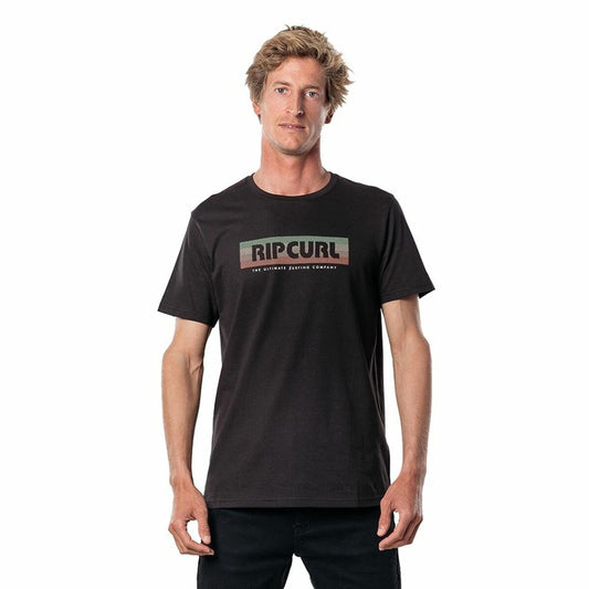 Heren-T-Shirt met Korte Mouwen Rip Curl El Mama Zwart Mannen