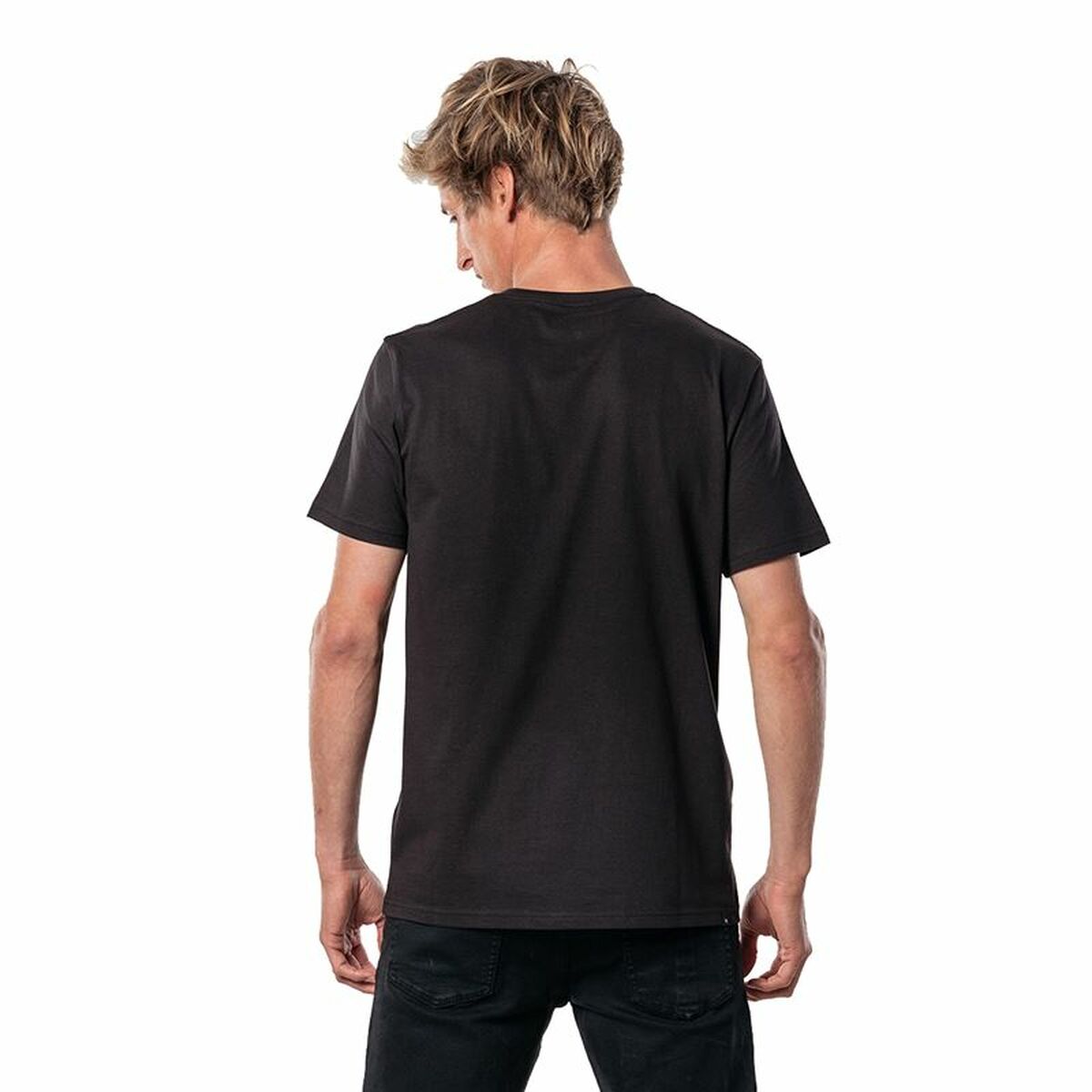 Heren-T-Shirt met Korte Mouwen Rip Curl El Mama Zwart Mannen