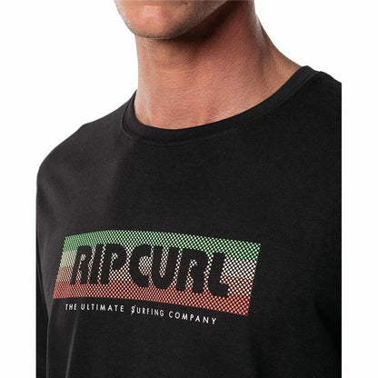 Heren-T-Shirt met Korte Mouwen Rip Curl El Mama Zwart Mannen