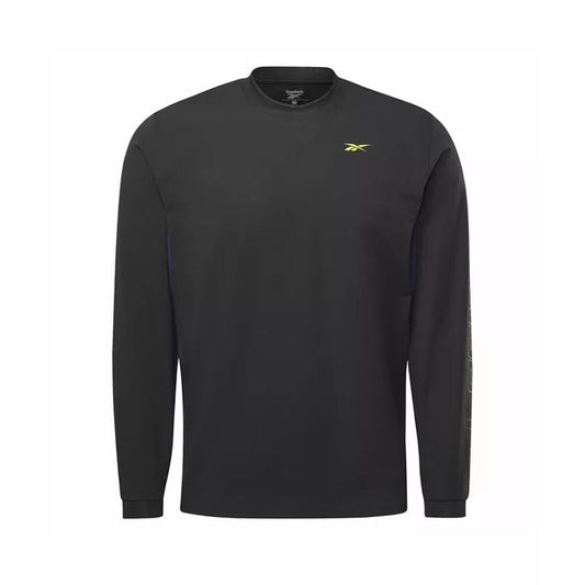 Heren-T-Shirt met Lange Mouwen Reebok Les Mills Zwart